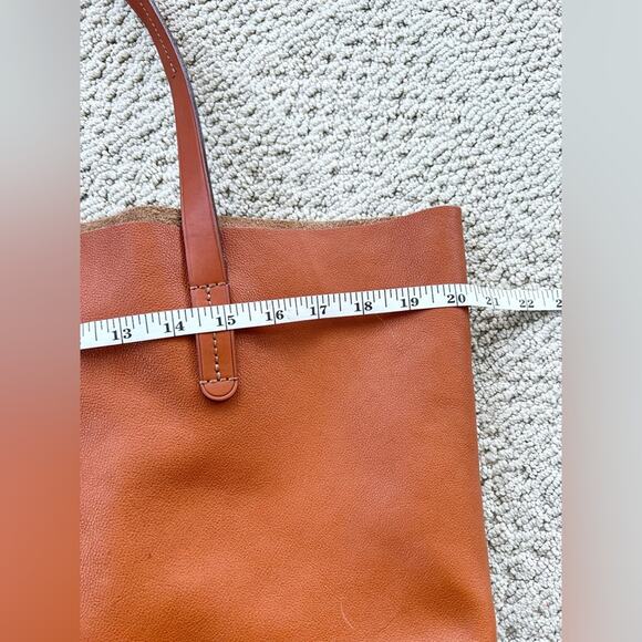 Mark and graham Brooklyn tote bag brown leather soft shoulder bag minimalist XL - Picture 11 of 14